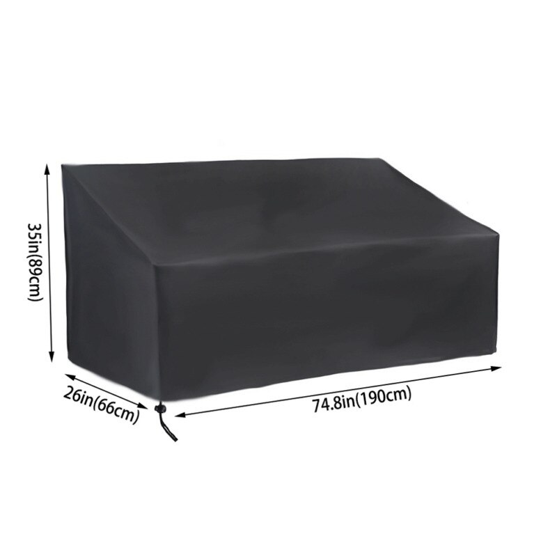Vanntett hage patio møbler trekk 210d/420d oxford klut utendørs bord stoler benk sofa sete støv dekker oss