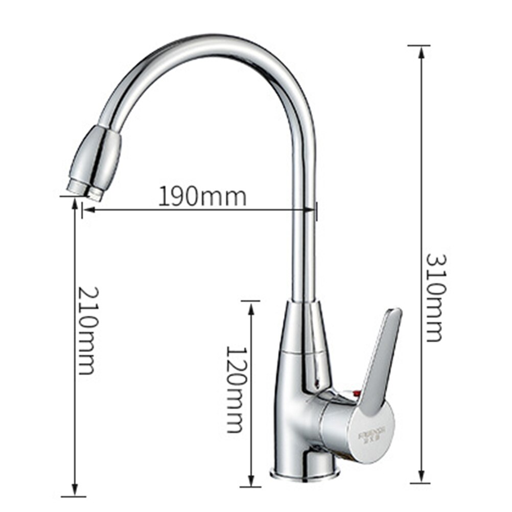 Rotatable and Cold Water Kitchen Sink Faucet Mixer Sink Faucet Kitchen Accessories (Without the Hoses): Default Title