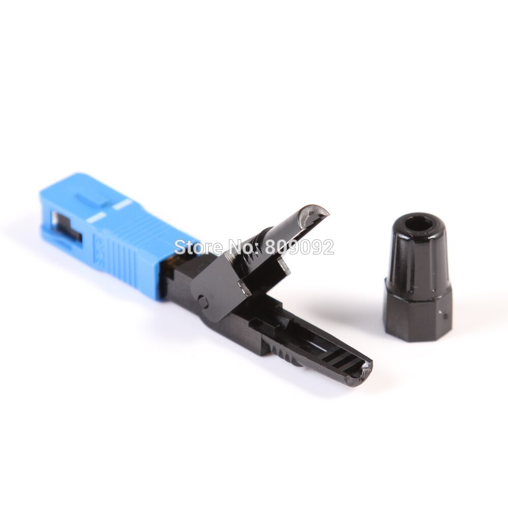 10pcs/lot SC Optic Fiber Quick Connector Multimode FTTH SC Single Mode UPC Fast Connector