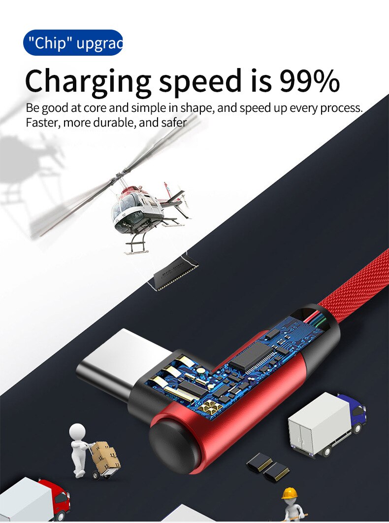 Olaf – câble USB type-c 3A pour recharge rapide et transfert de données, cordon de chargeur USB-C pour téléphone Samsung S10 S9 Redmi note 8 pro USB-C