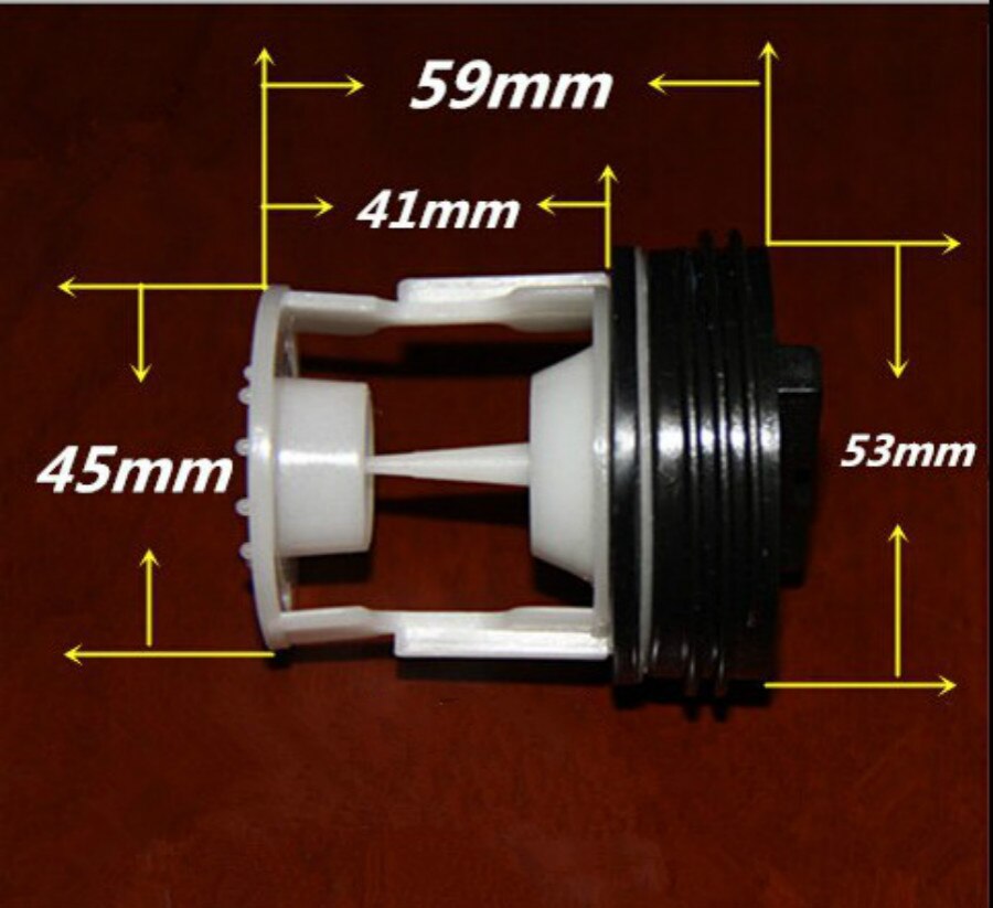 Applicable to the Midea drum washing machine MG60-1003E (S) drain pump cover plug water plug filter: D model