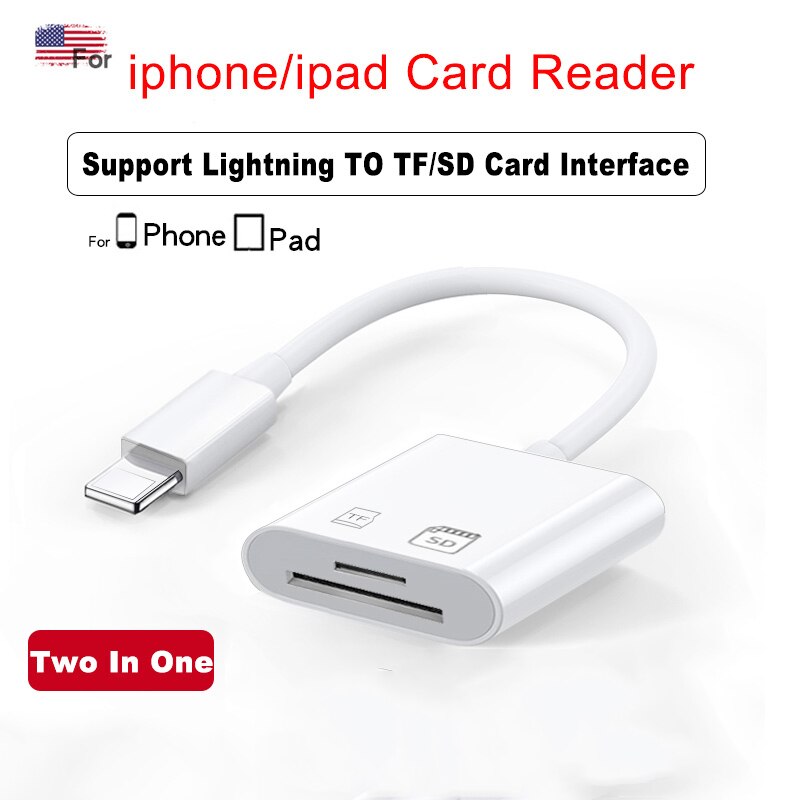 Lightning-hub zum sd-kartenleser micro sd otg smart-kamera-kartenleser usb 3.0- ladeschnittstelle multi-memory für multimemory-stick: Blitz 1in tf sd