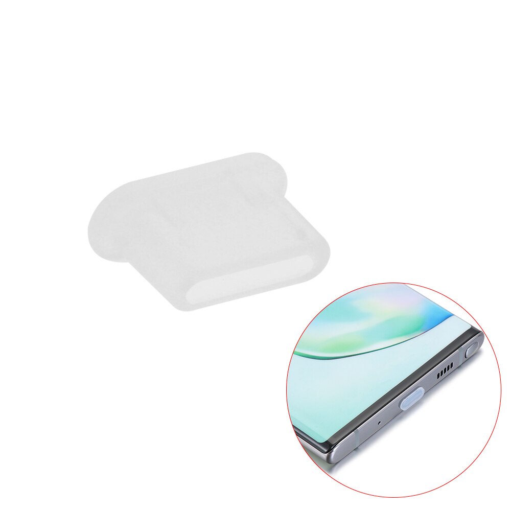 1PC Fit Voor Type-C Anti Stof Plug Poort Opladen Protector Cap Cover Sim Kaart Pin Voor Samsung huawei Xiaomi OnePlus Accessoires: transparent