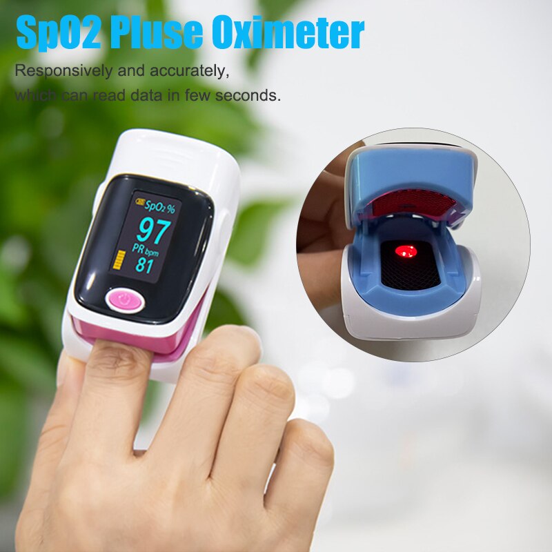 Household OLED Pulse Oximeter Finger Oximeter SpO2 PR Blood Oxygen Saturation Meter Heart Rate Monitor Health Care