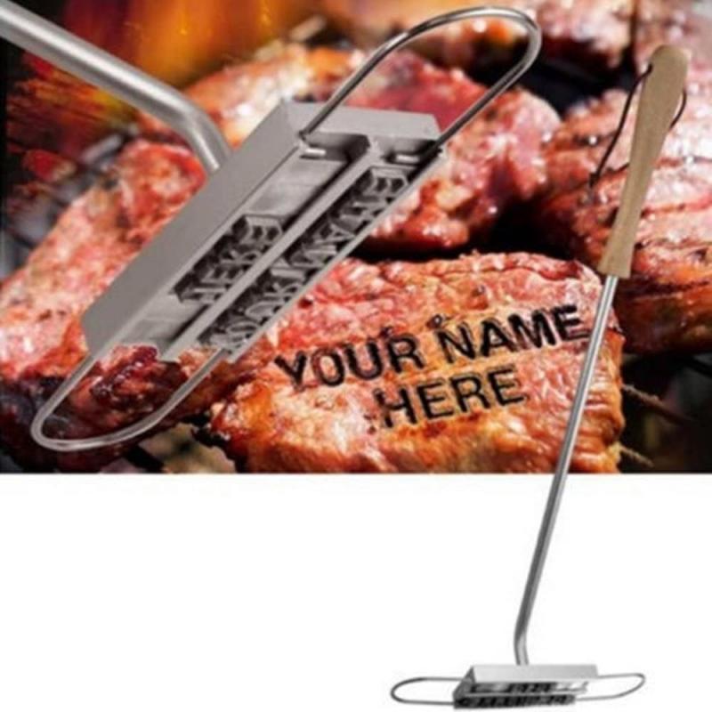 Bbq Branding Ijzer Diy Barbecue Brief Gedrukt Bbq Steak Tool Persoonlijkheid Steak Vlees Grillen Vlees Steak Naam Markering 55 Letters