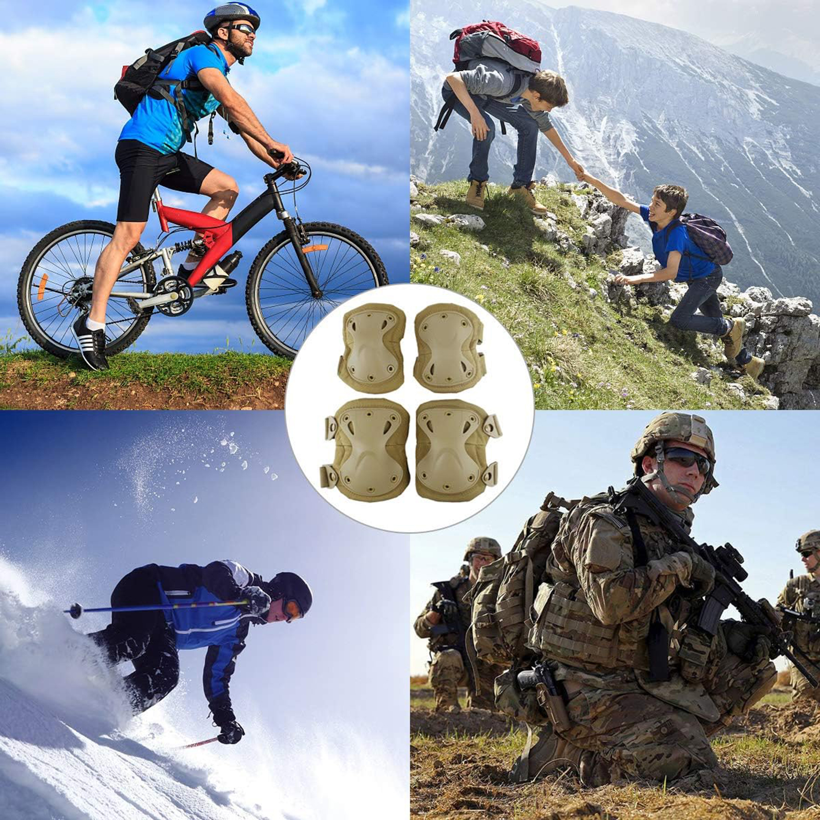 Funda de compresión de rodilla transpirable, almohadilla, herramientas para el cuidado de los pies, tirantes para ciclismo, patinaje, bicicleta, Scooter