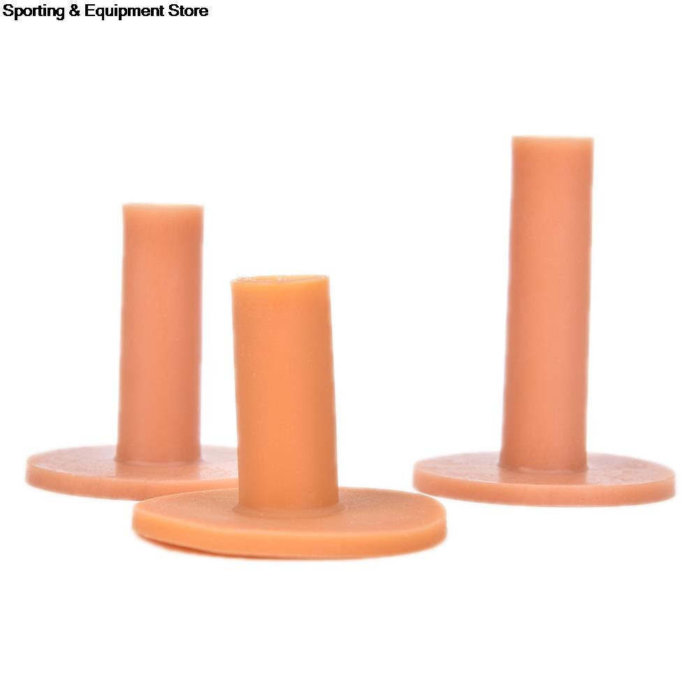 3pcs/set(43mm+54mm+70mm) Rubber Driving Range Golf Tees Holder Tee Home Training Practice Mat