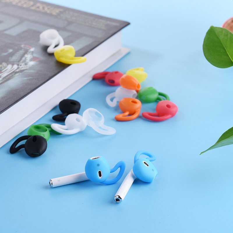 1 para Air Pods słuchawki silikonowe etui przeciw zrzucaniu bezbolesne wkładki douszne nauszniki dla Apple Airpods akcesoria ochronne