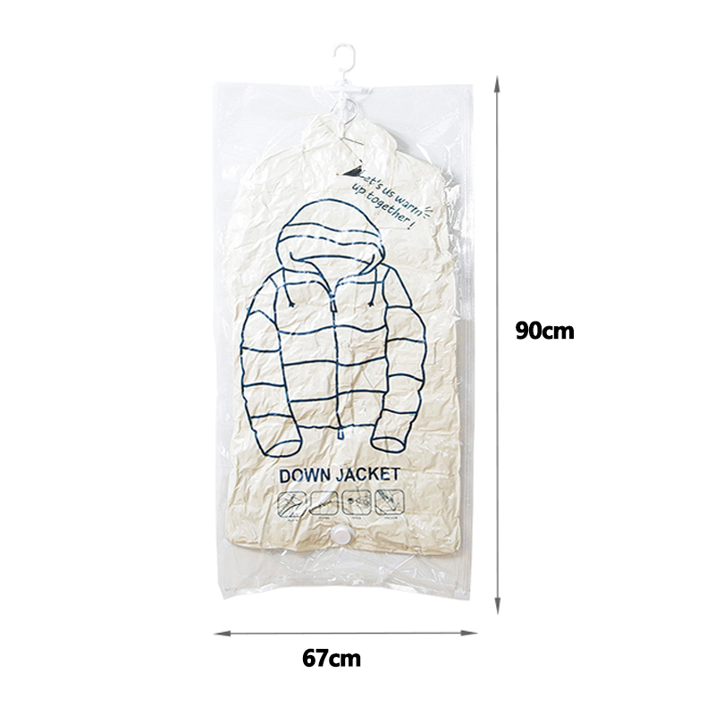 Compression Bag Hanging Vacuum Storage Bag Seal Storage Clothing Bags for Suits, Dress Coats or Jackets, Closet Organizer