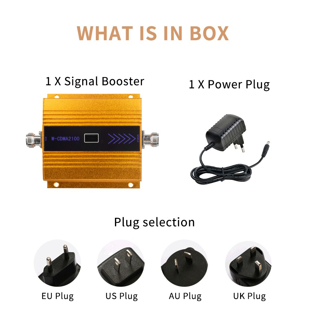 3G WCDMA 2100MHz praktisch praktisch Signal Booster Verstärker Nur gewinnen 65 Dbi LCD Anzeige, antenne Nicht Enthalten