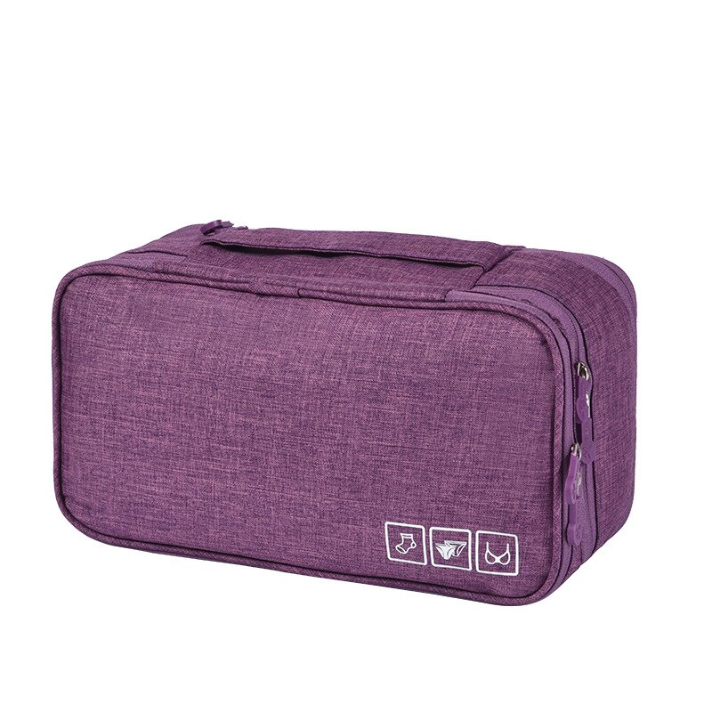 Voyage, pochette de voyage pour vêtements de maquillage cosmétique, soutien-gorge pour femmes, pochette pour la nuit, accessoires de produit, sac à sous-vêtements: VIOLET