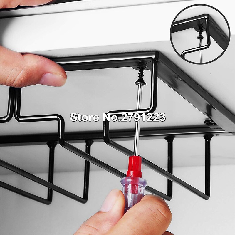 Heißer Küche Hause Liefert Wein Glas Gestell Eisen Metall Handwerk 4 Reihen Steamware Aufhänger Wein Glas Halfter Dekorative Steamware Gestell