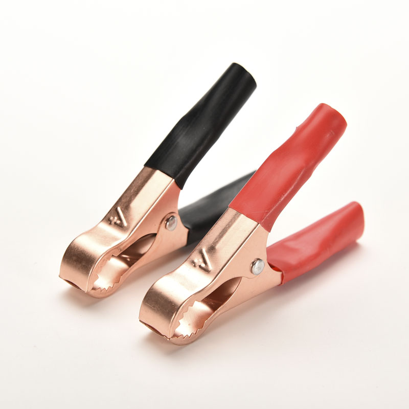 Alligator Clips 2PCS Car Battery Clamps Crocodile Clip 100A Red Black Electrical connection battery terminals power test