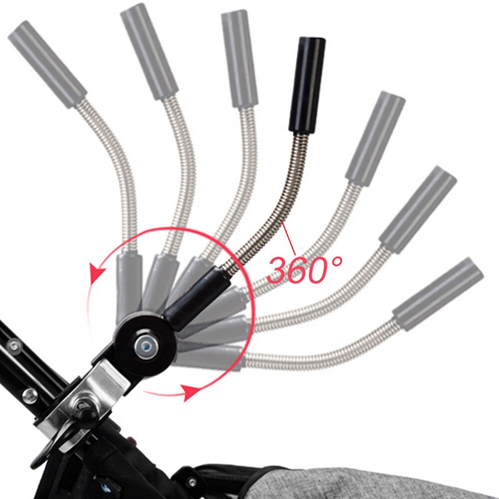 Adjustable Stroller Umbrella Rain UV Protection Baby Pram Pushchair Sun Shade Parasol With Universal Clamp