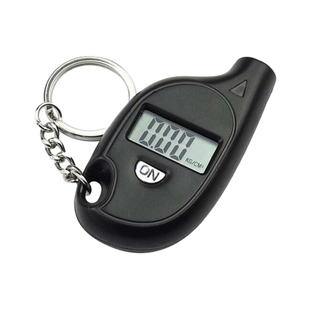 Mini Digital Auto Wheel Tire Air Pressure Gauge Meter Test Tyre Tester Vehicle Motorcycle Manometer Car Barometers With Keychain