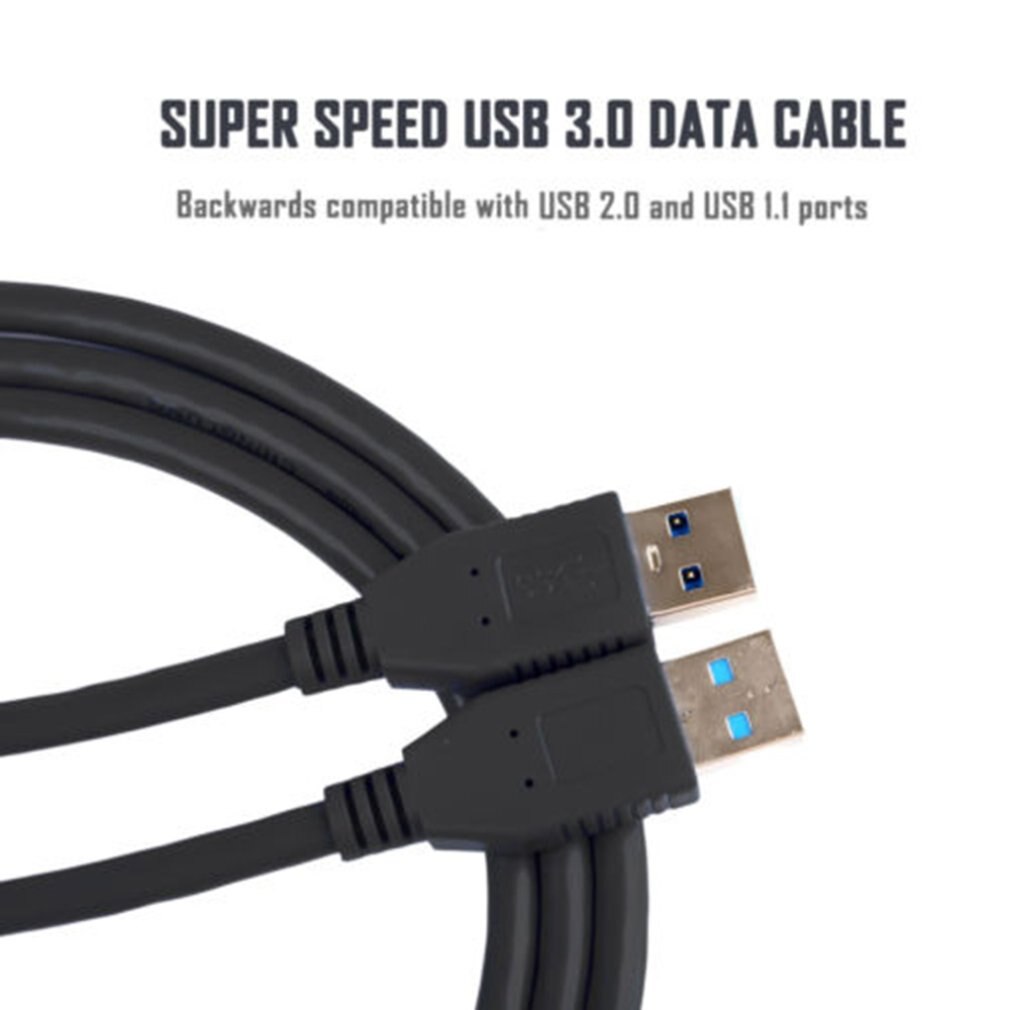 USB 3.0 A Male to A Male USB to USB Cable Cord for Data Transfer 3 Feet Cord