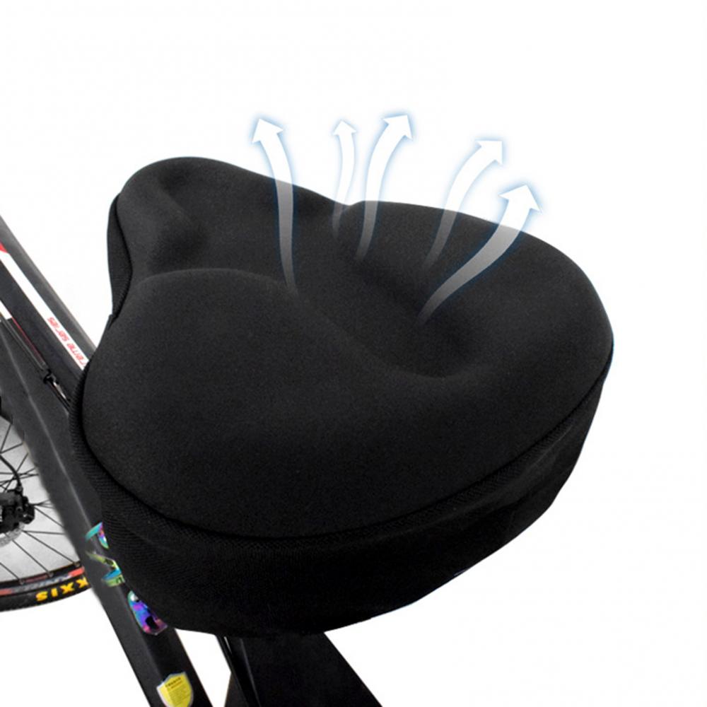 Heimtrainer Sitz Gel Kissen Abdeckung Teile Ergonomischen Für Große Breite Fahrrad Sattel Pad Radfahren Reiten Zubehör Teil