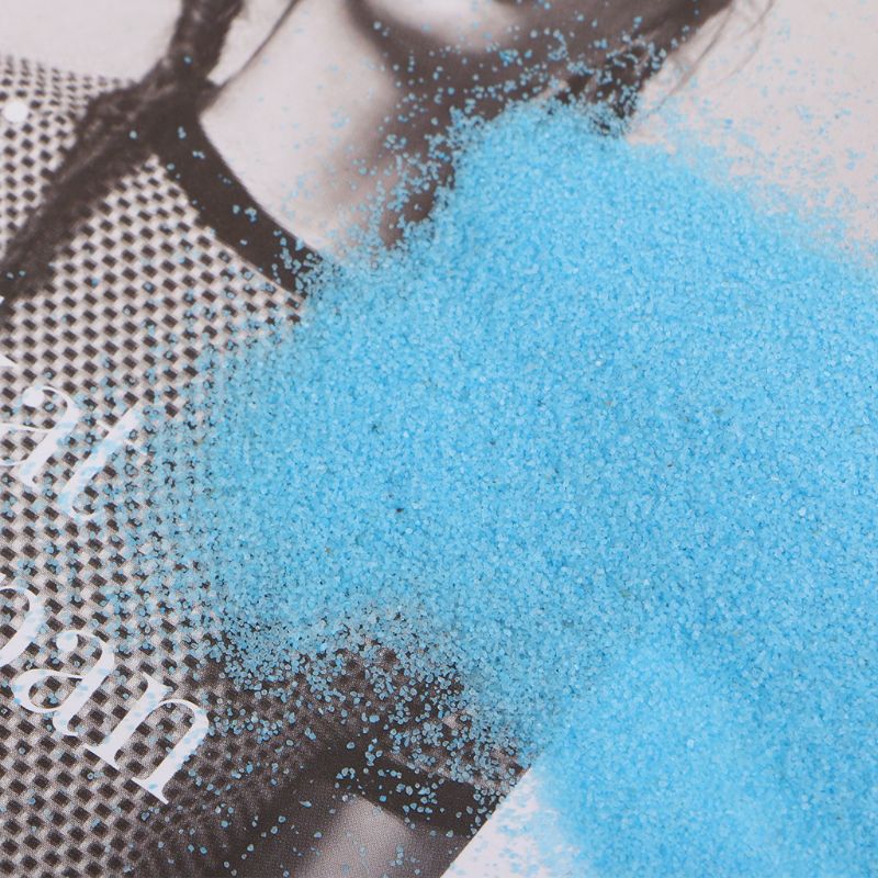 Sable bleu pour décoration Micro paysage, 1 paquet, fête sablier