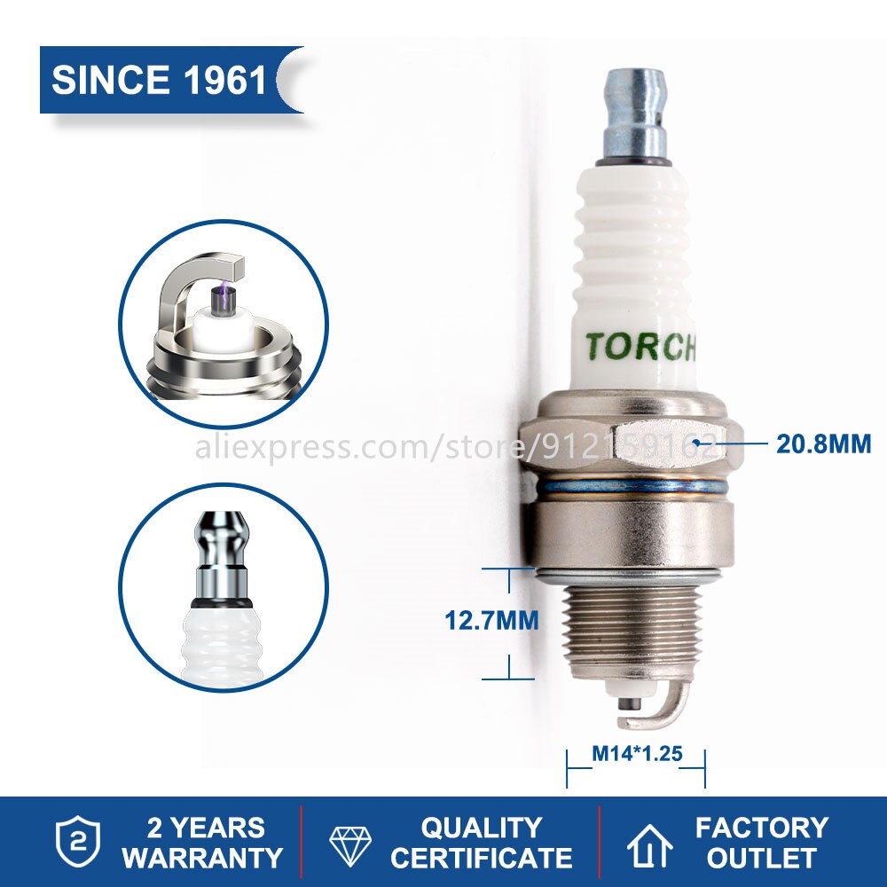 Terminal de tornillo de 4-6 piezas, soplete de bujía E6TC, reemplazo para velas BP6HS(4511), A17V, 2410-3707010, HONDA 98076-56719, 98076