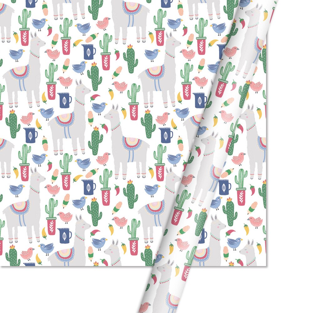 Omslagspapper bestruket papper isbjörn tecknad silkespapper prickad låda blomma scrapbook papper 50cm *76cm: 12