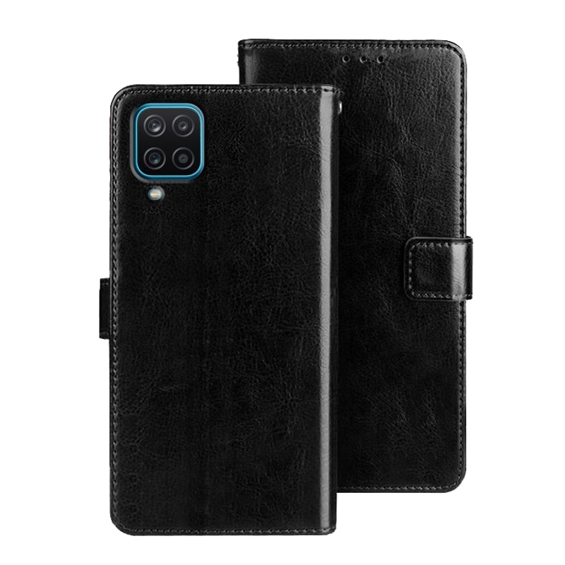 Funda abatible para Samsung Galaxy A12, Funda de cuero PU con billetera, Capa magnética para Samsung A12 SM-A125F, funda protectora para teléfono