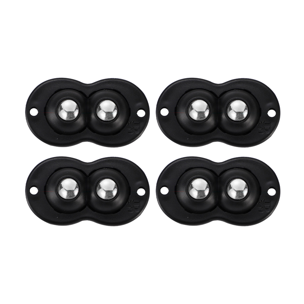 Mini ruedas giratorias autoadhesivas de 20 piezas, rueda Universal de acero inoxidable, polea de rotación de 360 grados para cubo de basura de muebles: 2,3 pulgadas / Verde