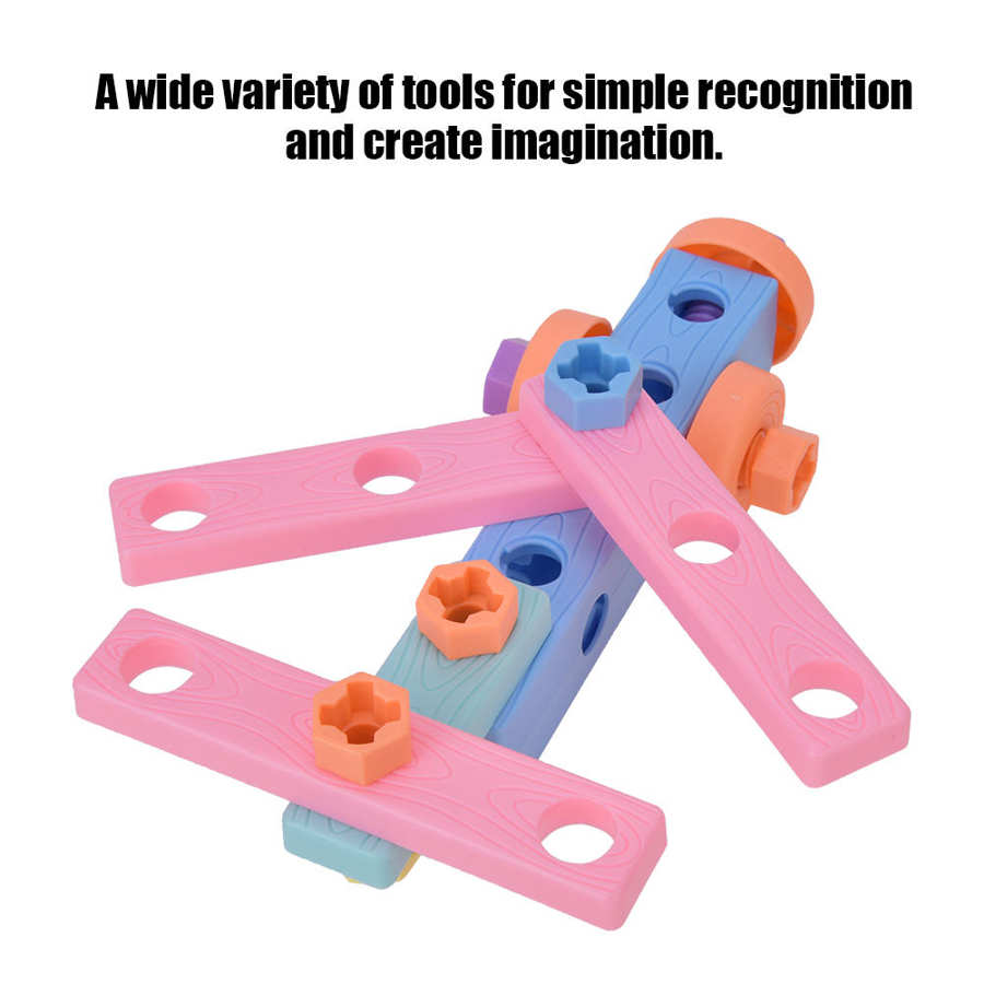Juego de tornillos de juguete, rompecabezas de tornillo, juguete educativo, juguete de bricolaje, tuerca de montaje, rompecabezas, juguete educativo para chico y niño