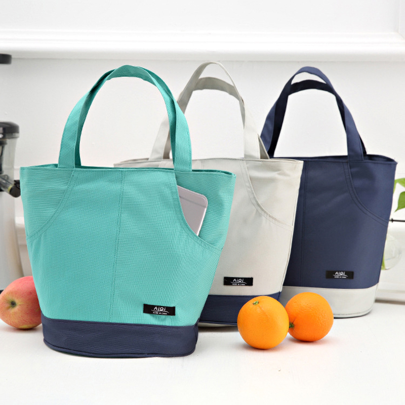 Waterproof Cooler Handbag Oxford Portable Insulation Package Food Lunch Bag Thermal Cool Cooler Bags Women's Picnic Handbag