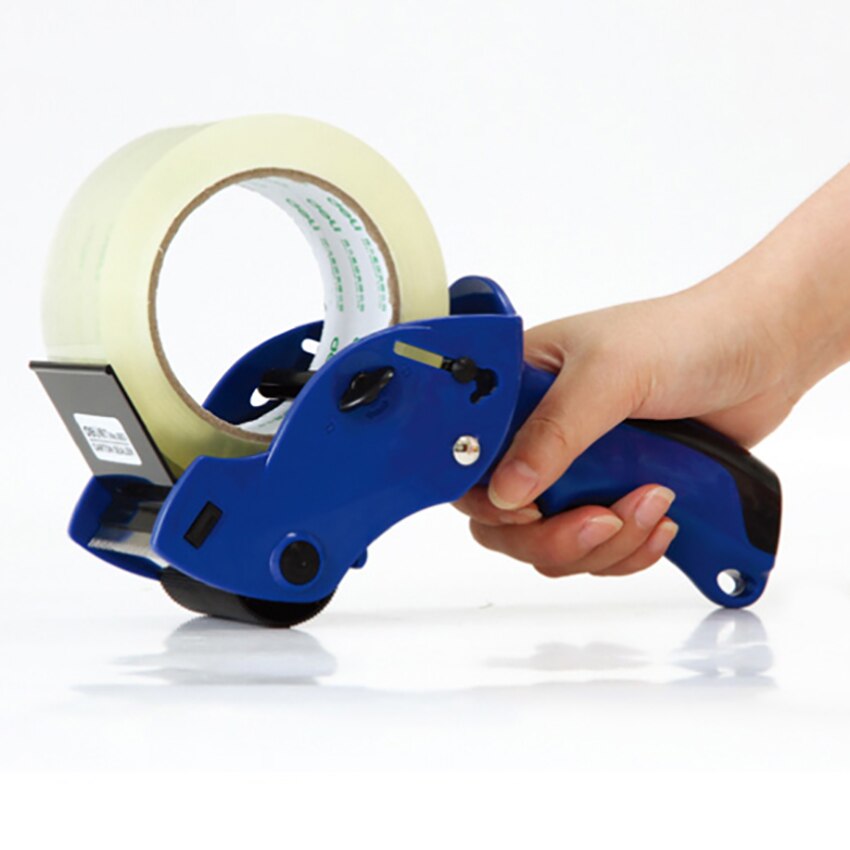 Empaquetador de cinta de sellado de 6cm de ancho, dispensador de cinta capaz de sellar, soporte de cinta, cortador, máquina de embalaje Manual, empaquetador de cinta de mano