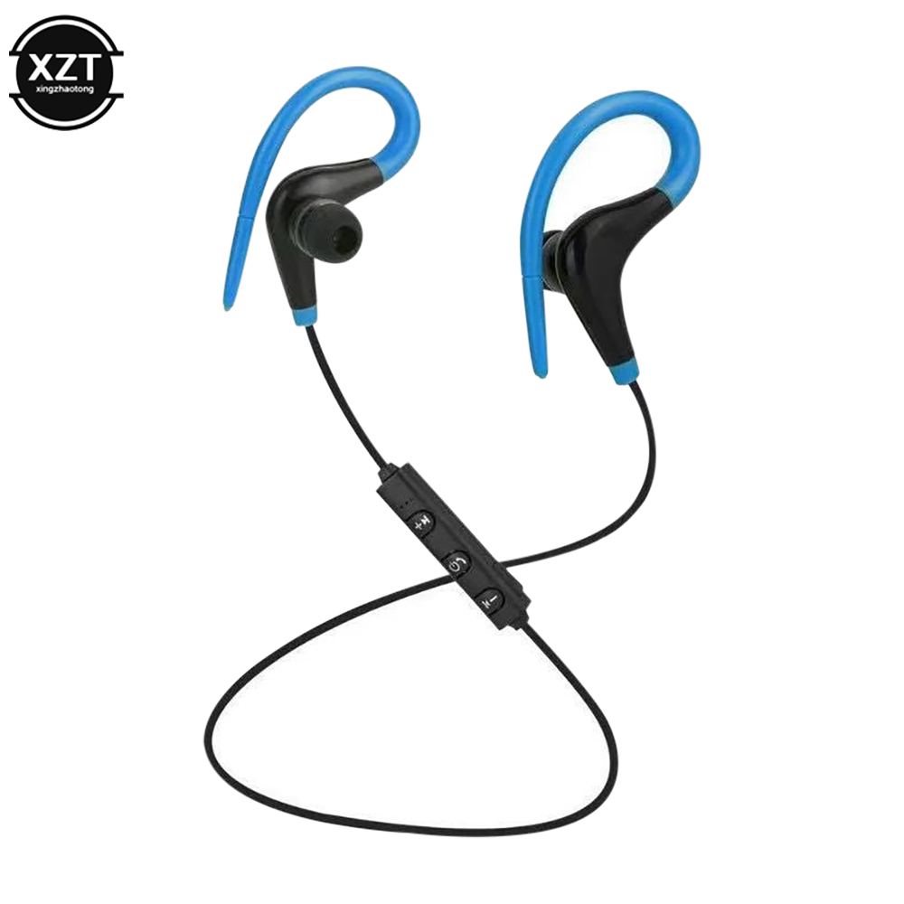 S6 Bluetooth-kompatibel Sport Kopfhörer BT-01 Hand Frei Wireless Headset Kopfhörer Sport In-ohr Kopfhörer Für Smartphone: Blau