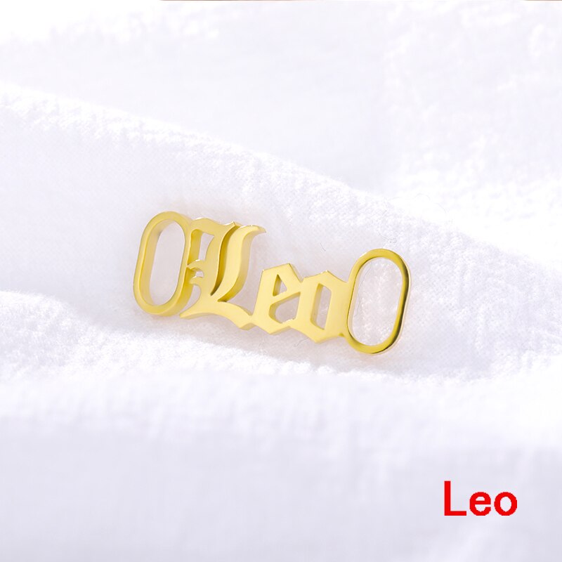 Nette Baby Mädchen Edelstahl Schuh Schnalle Sternzeichen Schuh Schnalle Für Frauen Männer Gold Schnürsenkel Tag Charme Schmuck Zubehör BFF: Leo
