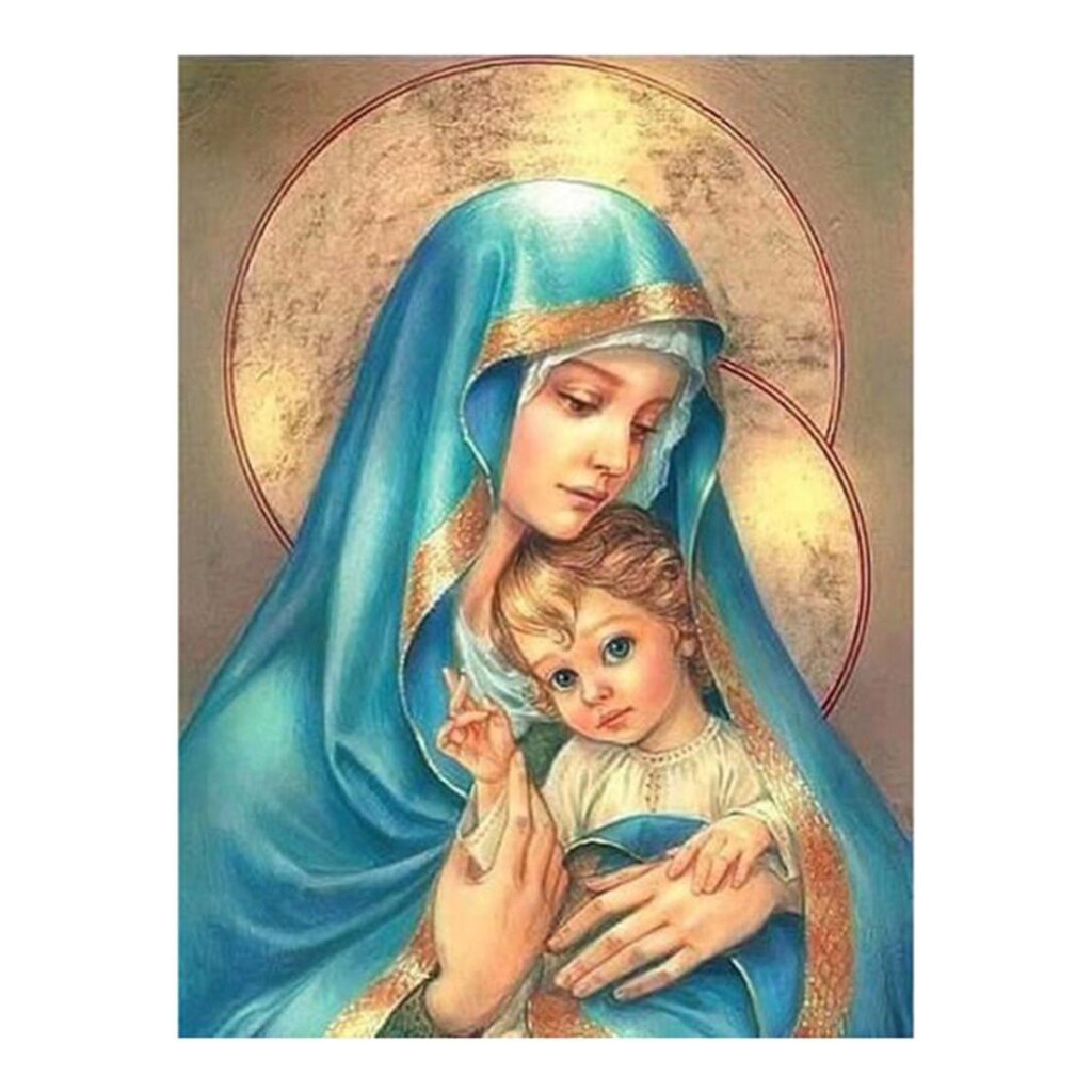 Madonna diamante bordado pintura strass ponto cruz decoração para casa presente perfeito ornamento 20x25cm