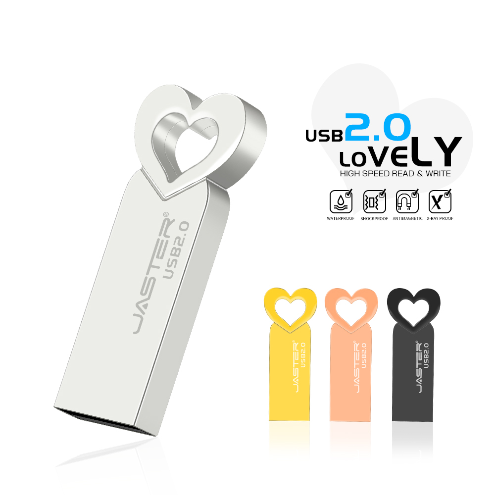 JASTER-memoria USB de alta velocidad, Pendrive de 64GB, 32GB, capacidad Real,