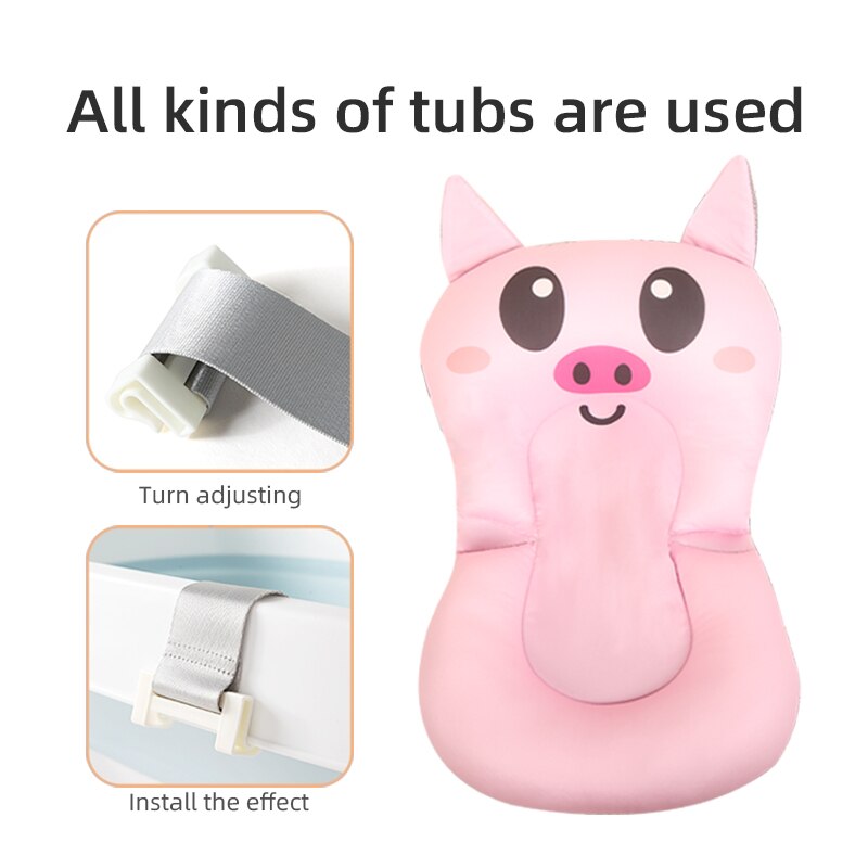 Bébé bain siège Support tapis pliable bébé baignoire coussin et chaise -né baignoire oreiller infantile anti-dérapant doux confort corps coussin