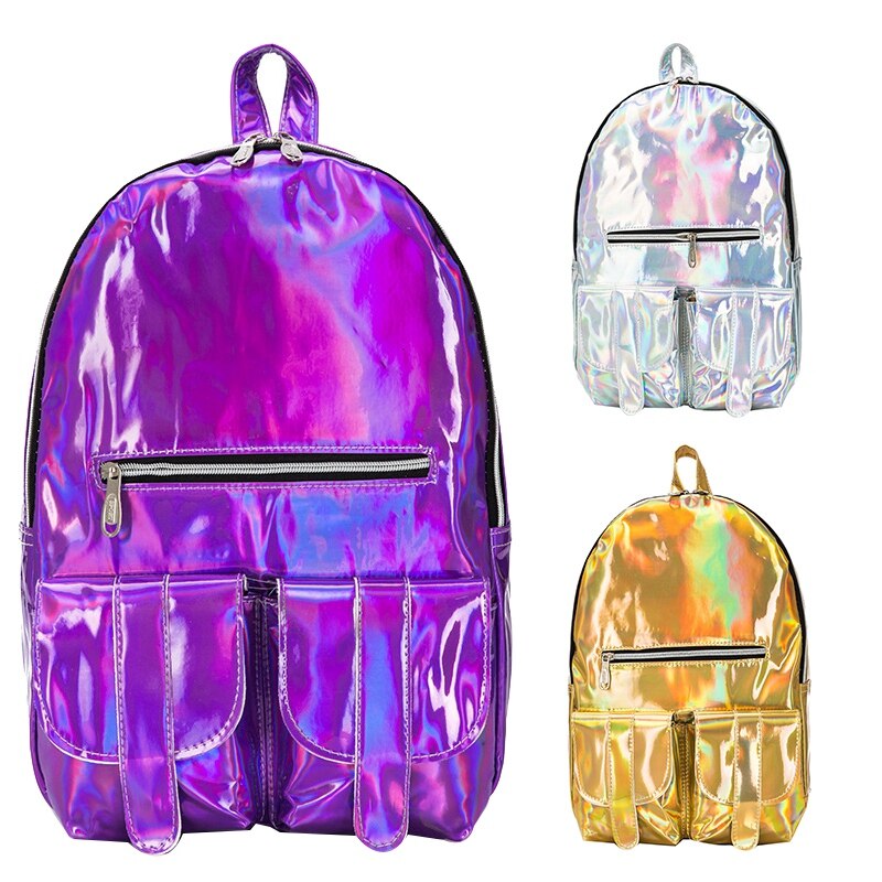 Mochila feminina moda hip-hop escola para meninas legais adolescentes