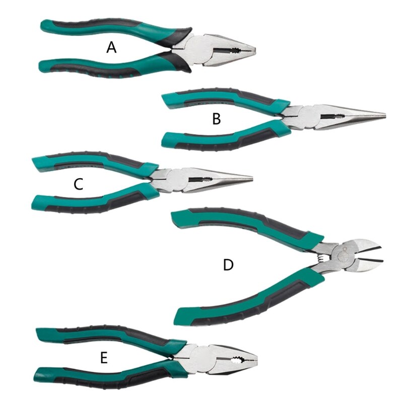 Roestvrij Lange Neus Tangen Wire Cutter Tang CR-V Tang Diagonale Tang Kabel Draad Zijsnijtang Met Antislip comfort