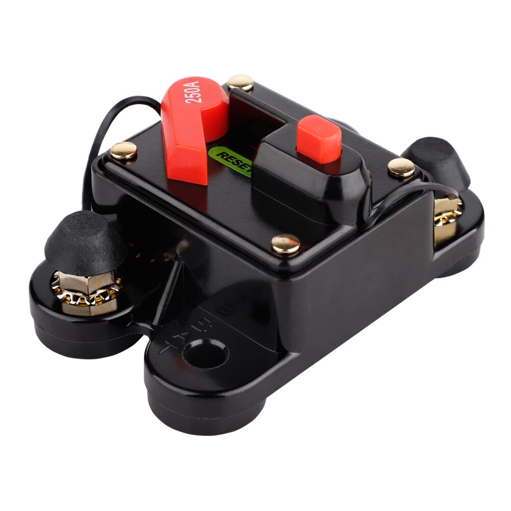 12V-24V DC Home Solar System Waterproof Circuit Breaker Reset Fuse Inverter Household Supplies Tools 60a 80a 100a 150a 200a 250a: 250A