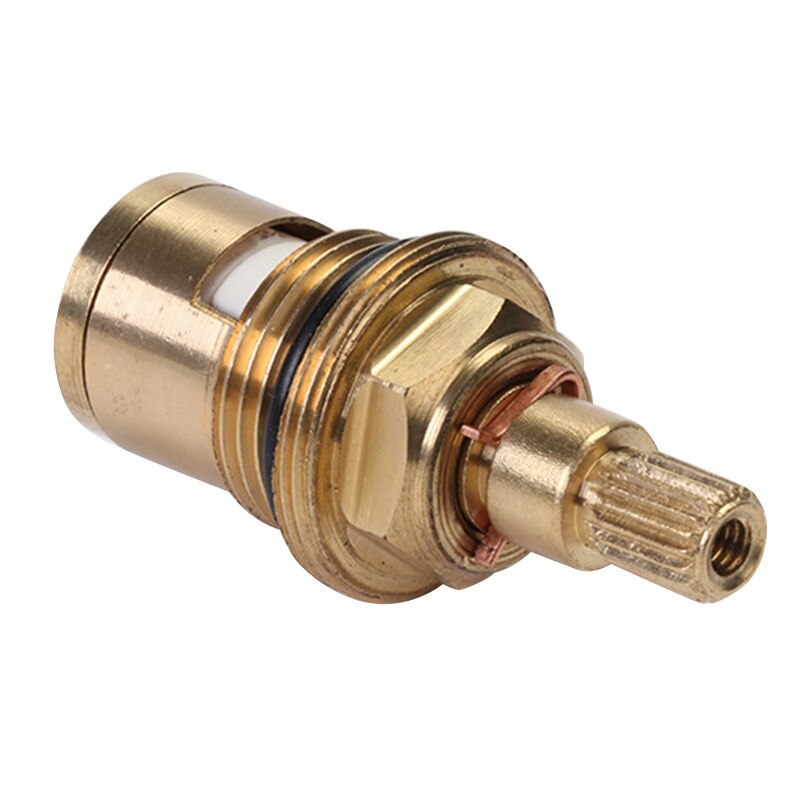 Newest 2 Pcs Replacement Tap Valves Ceramic Disc Gland Brass 20 Teeth 1/2 Inch Accessories