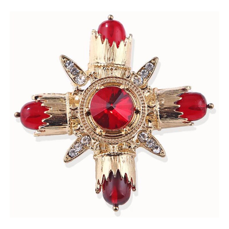 Jahrgang-barockbrosche mit grüner perle, edelsteinausschnitt, geometrisches rechteck, kragenbrosche, damenschmuck: Barock 5