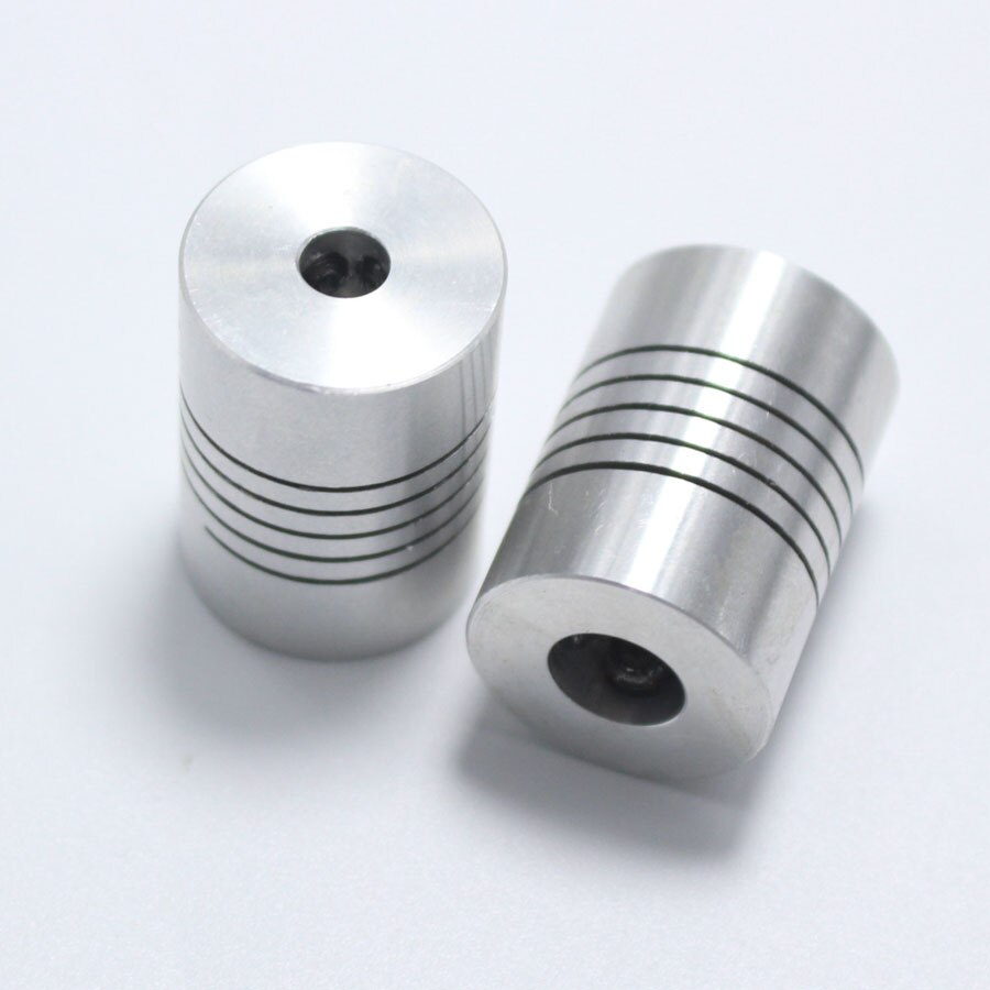 3 stk 4*8mm cnc motor kæbeaksel kobling 4mm to 8mm fleksibel kobling  od 18 x 25mm