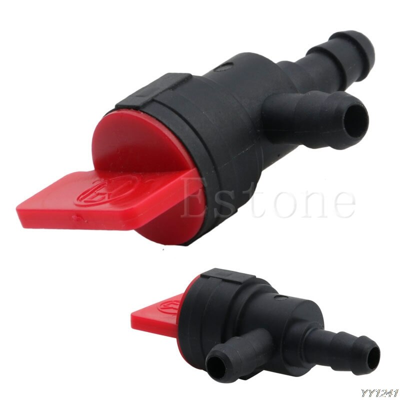 Universal 90 Degree 1/4" Inline Gas Fuel Shut Cut Off Valves Universal For ATV Mower Bike