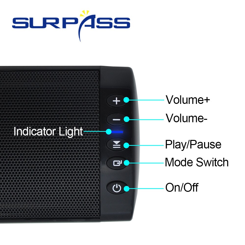 Home Theater Sound Systeem Bt 5.0 Soundbar Portabl Draadloze Stereo Speaker Box 20W Kolom Surround Bass Wandmontage luidsprekers