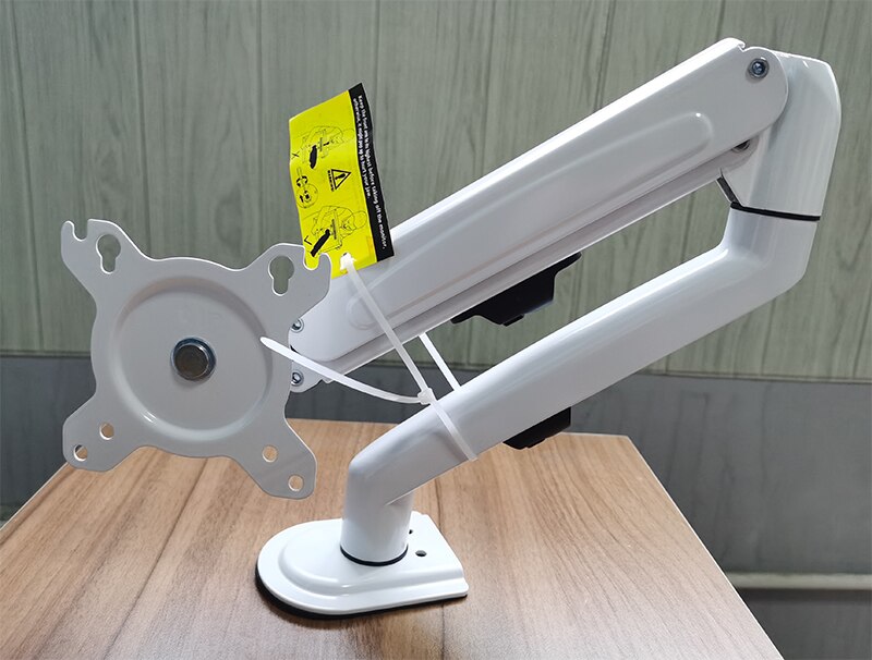 GC08-12 Schreibtisch-Monitor halterung für 13 bis 27-Zoll-LCD-Bildschirme drehen und neigen Sie sterben Unterstützung des Monitor-Schreibtischs: Weiß