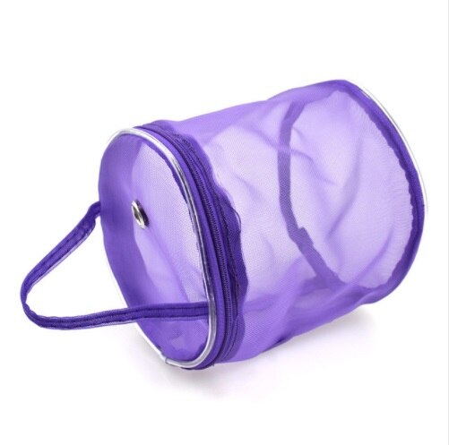 Mylb-bolsa redonda de hilo de tejer, bolso de ganchillo artesanal de nailon, estuche para lana, organizador, cestas de almacenamiento, herramientas de costura de viaje, accesorios de costura: 1