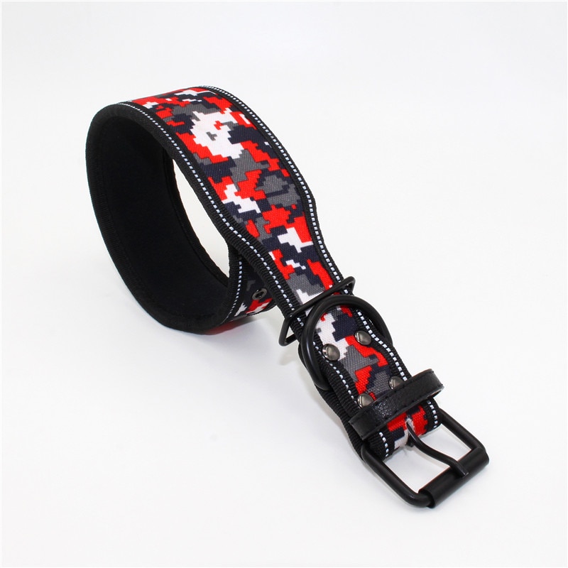 10 kleuren reflecterende puppy grote halsband met gesp verstelbare huisdierhalsband voor kleine, middelgrote en grote honden Pitbull-riem hondenketting