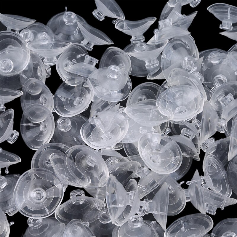 4cm heldere zuignappen met paddenstoelkop, sterke vacuümzuigers, haken en hangers voor raamdecoratie, bruiloftsautoglas