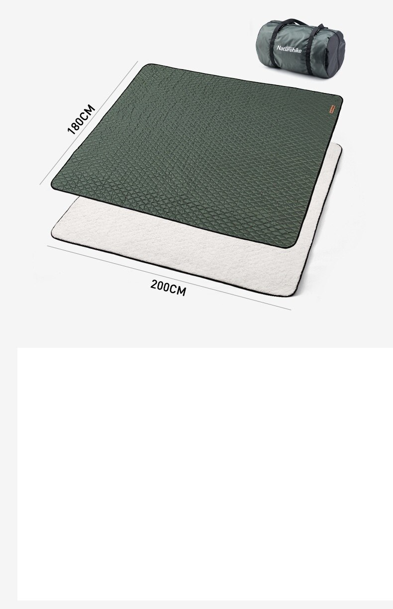 Naturehike cotton wool warm and moisture-proof mattress multi person outdoor camp mat portable sleeping mat mattress: L