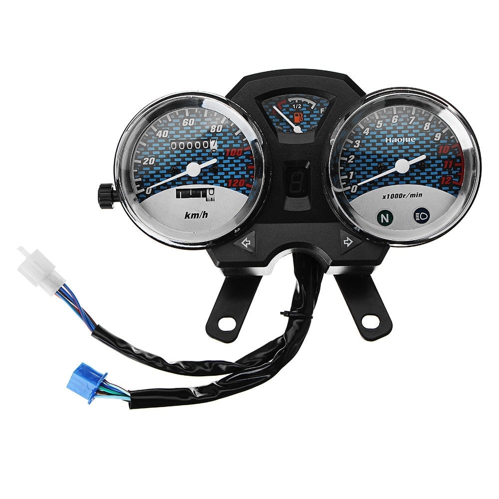 GMOTOD Motorcycle Speedometer Odometer Tachometer Gauges Cluster Instrument Assembly