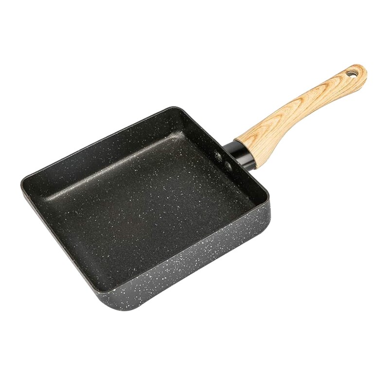 Japanse stijl mini roestvrijstalen koekenpan met thermometer inductie fornuis compatibel kookgerei set keramische keukengereedschap om te frituren (20cm) (maat: 24cm