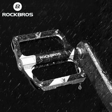 Rockbros Fiets Pedalen Mtb Aluminium Cnc Alloy Sealed Du Bearing Mtb Pedalen Antislip Spikes Wearable Pedalen Fiets Accessoires
